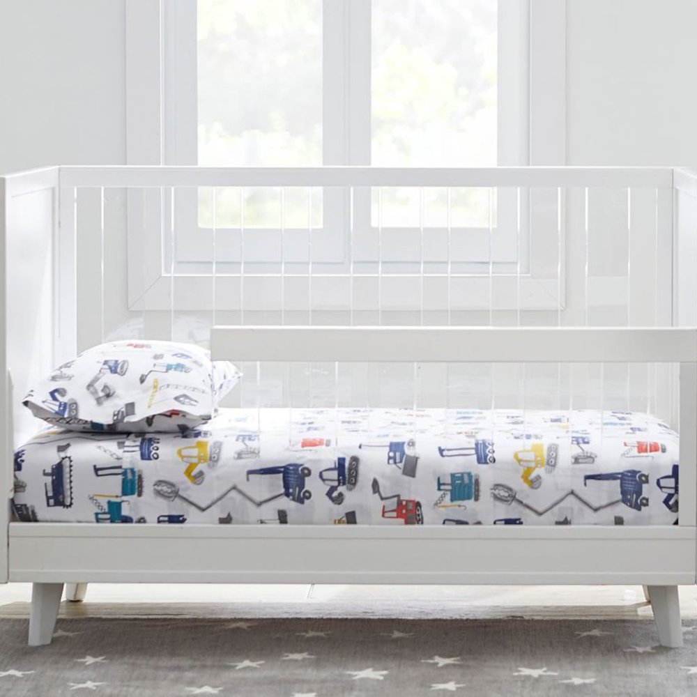 Toddler Flat Sheet - Pottery Barn Kids - Trucks